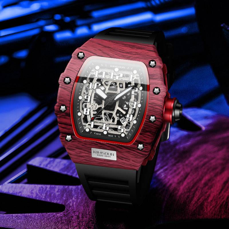 Male Creative Versatile Wine Barrel Shaped Quartz Watch - YLORESHOP