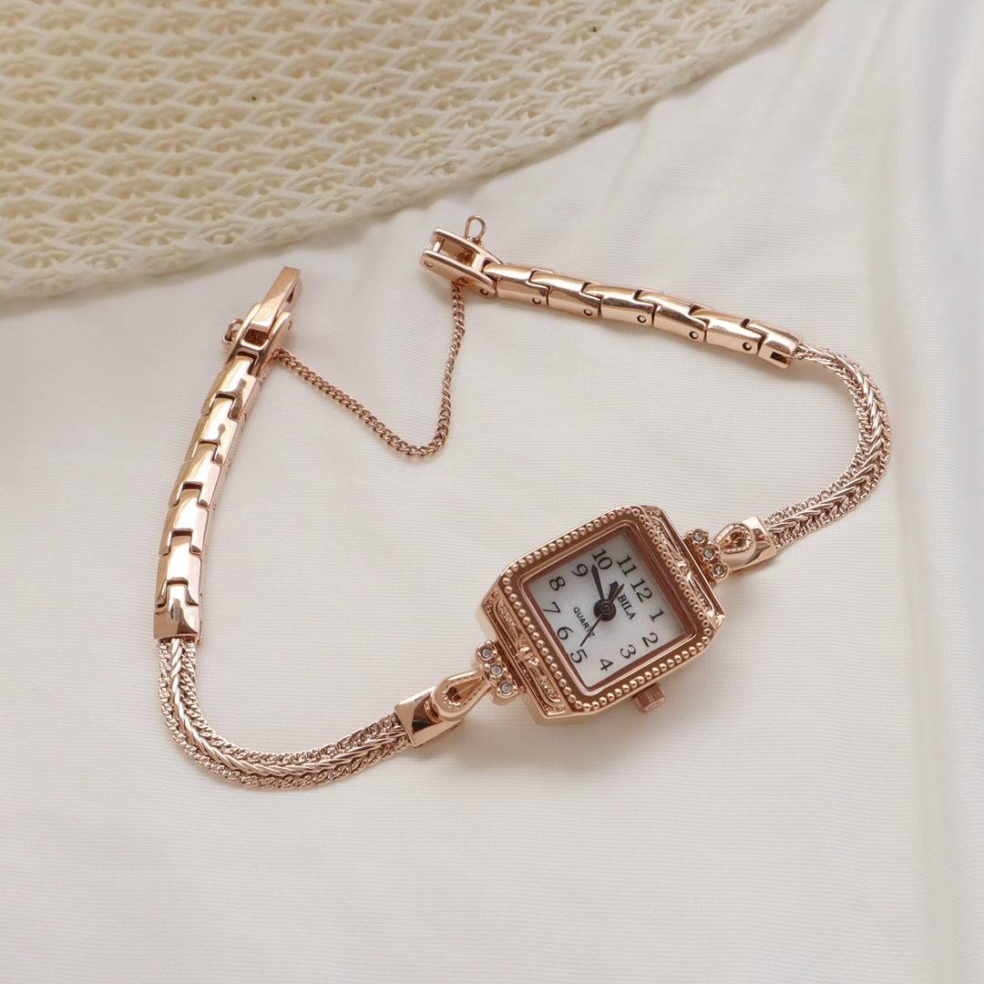 Small And Exquisite Fine Band Watch Retro Bracelet Square Model - YLORESHOP