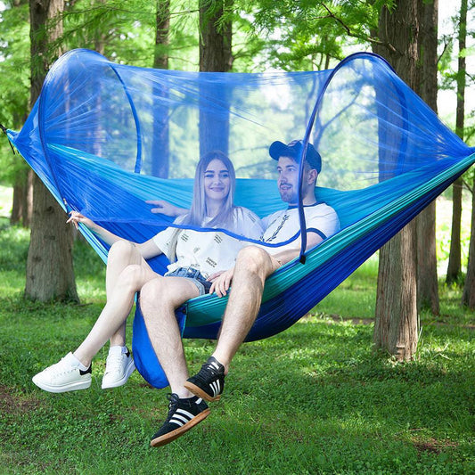 Fully Automatic Quick Opening Hammock With Mosquito Net - YLORESHOP